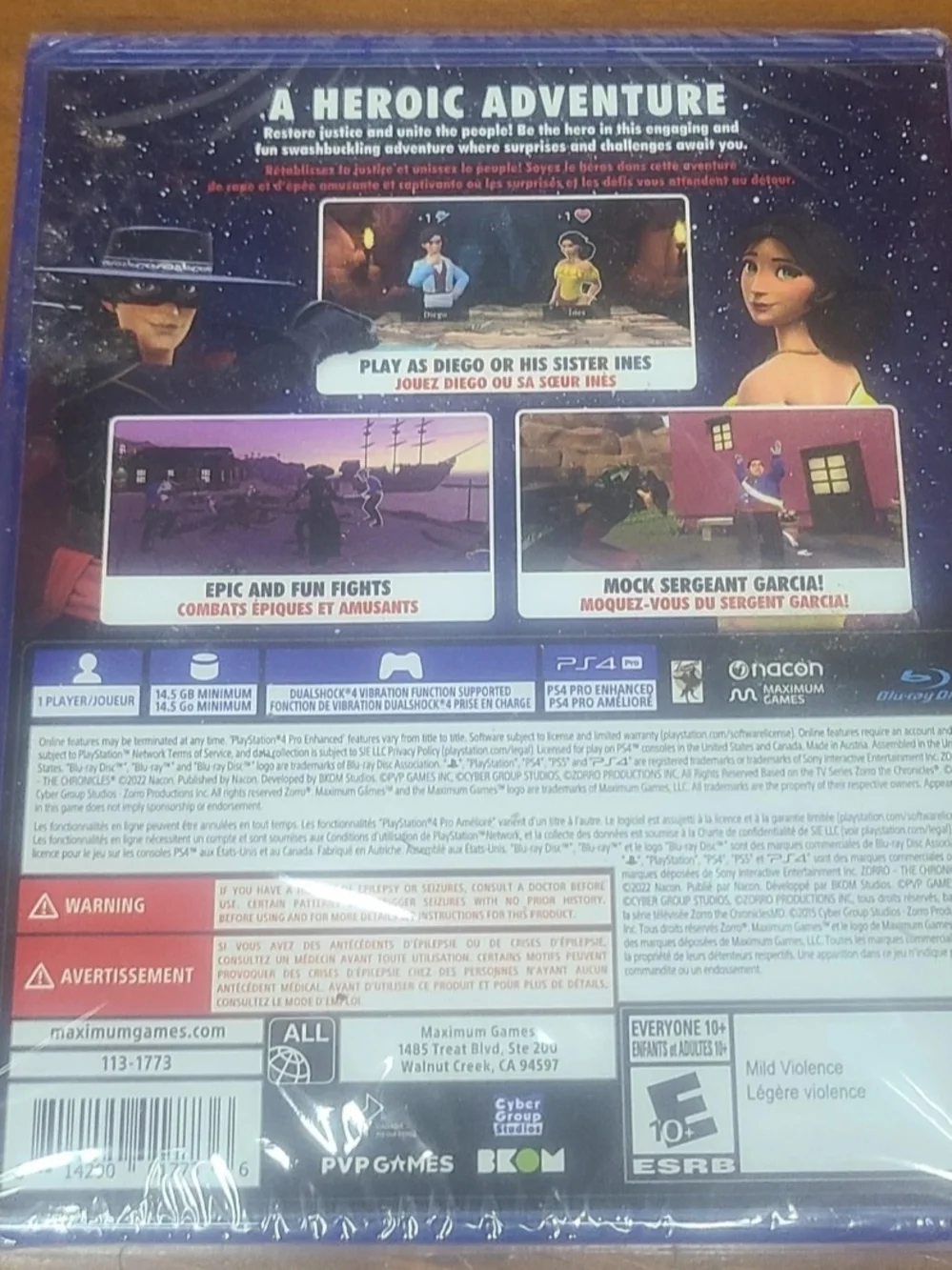 Sony PS4 Zorro The Chronicles - Blue